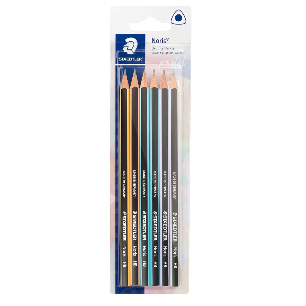 Staedtler Μολύβια Noris Pastel HB 6τεμ.