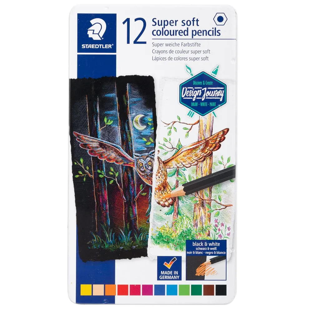 Staedtler Ξυλομπογιές Super Soft  12τεμ.