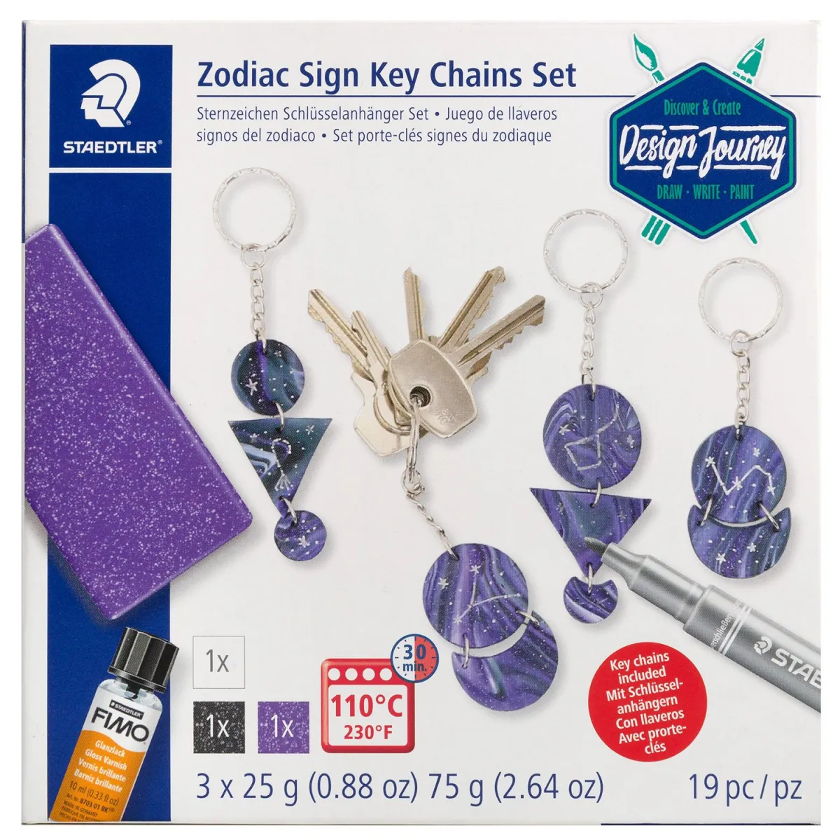Staedtler Σετ Χειροτεχνίας με πηλό Zodiac Sign Key Chains