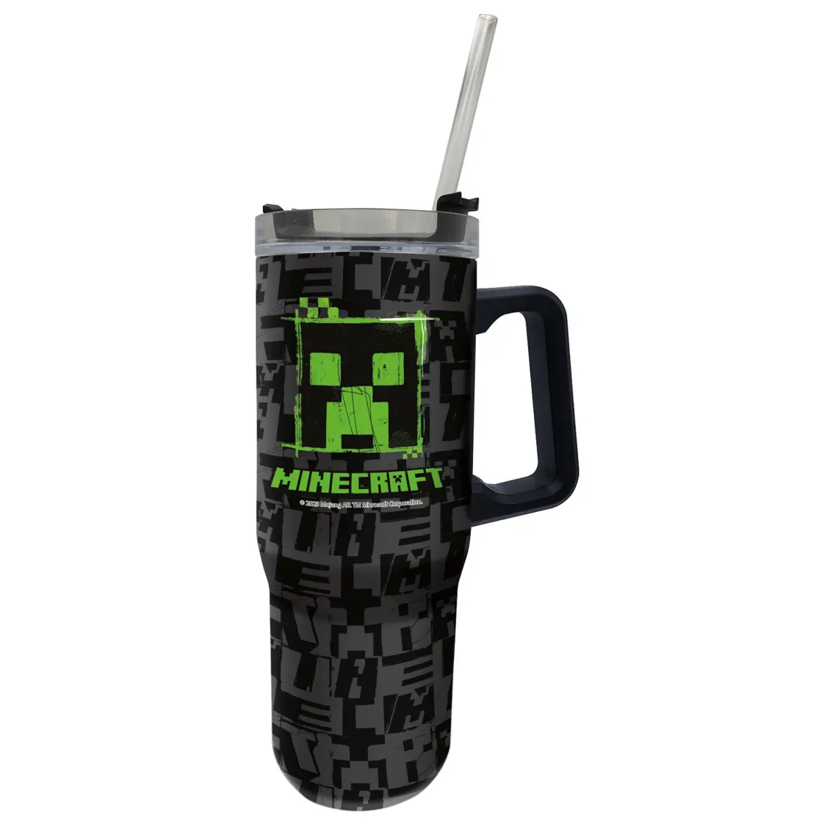 Stor Παγούρι με Καλαμάκι Minecraft 940ml