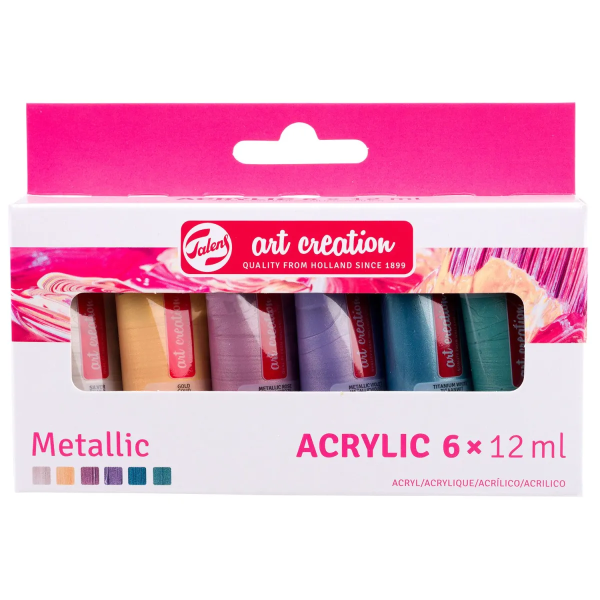 Talens Σετ Ακρυλικά Χρώματα 6X12ml Metallic