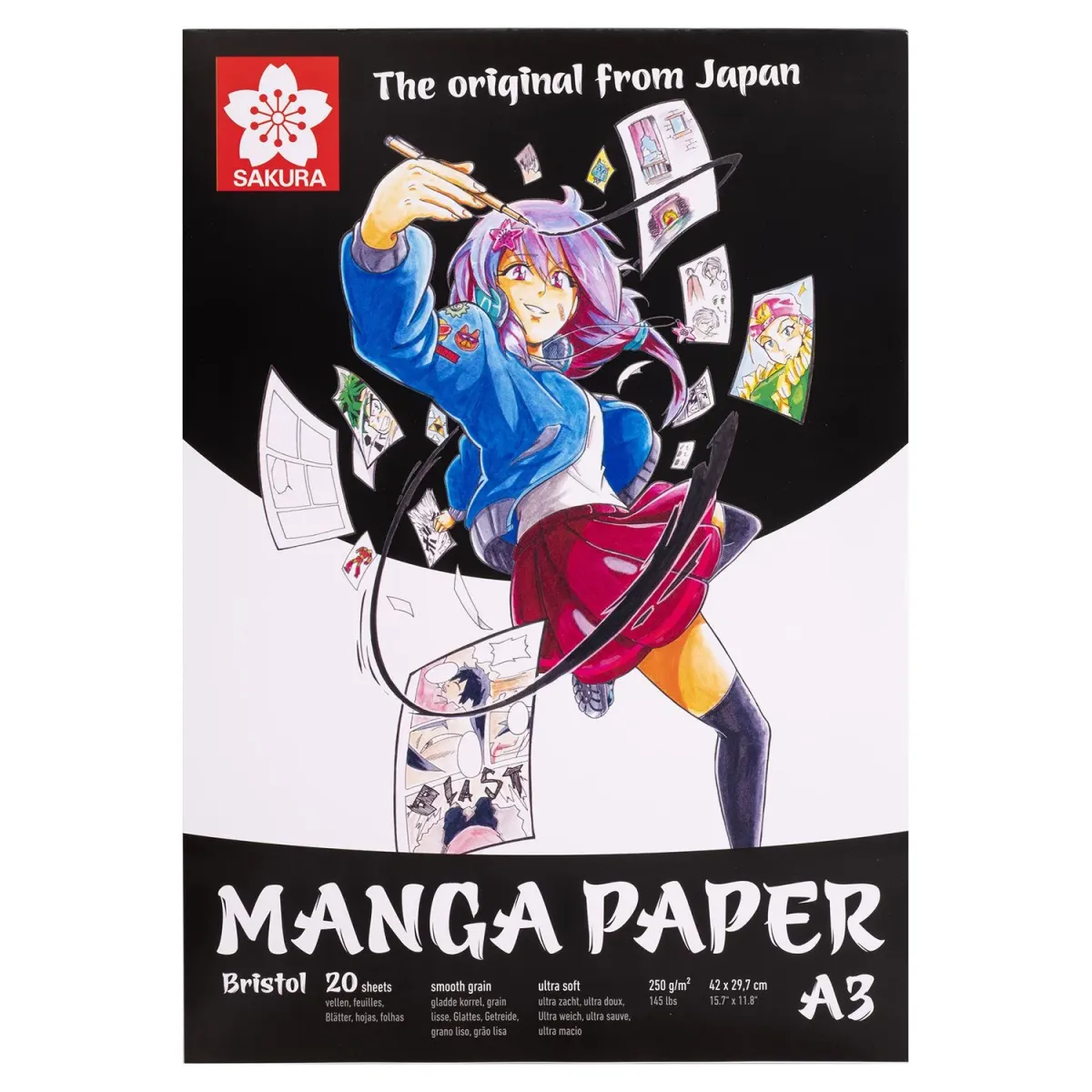 Talens Μπλόκ Manga Bristol A3 250gr 20Φύλλων