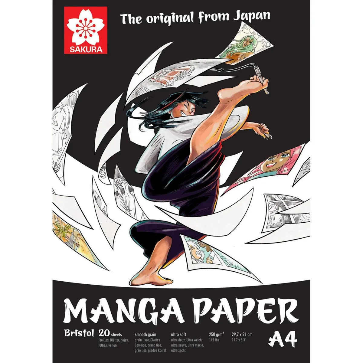 Talens Μπλόκ Manga Bristol A4 250gr 20Φύλλων