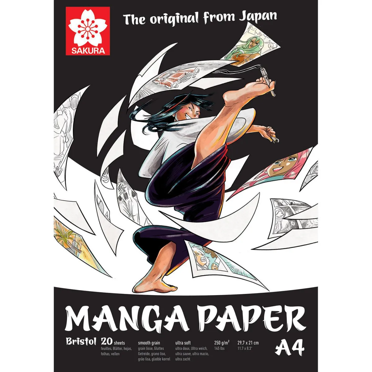 Talens Μπλόκ Manga Bristol A4 250gr 20Φύλλων