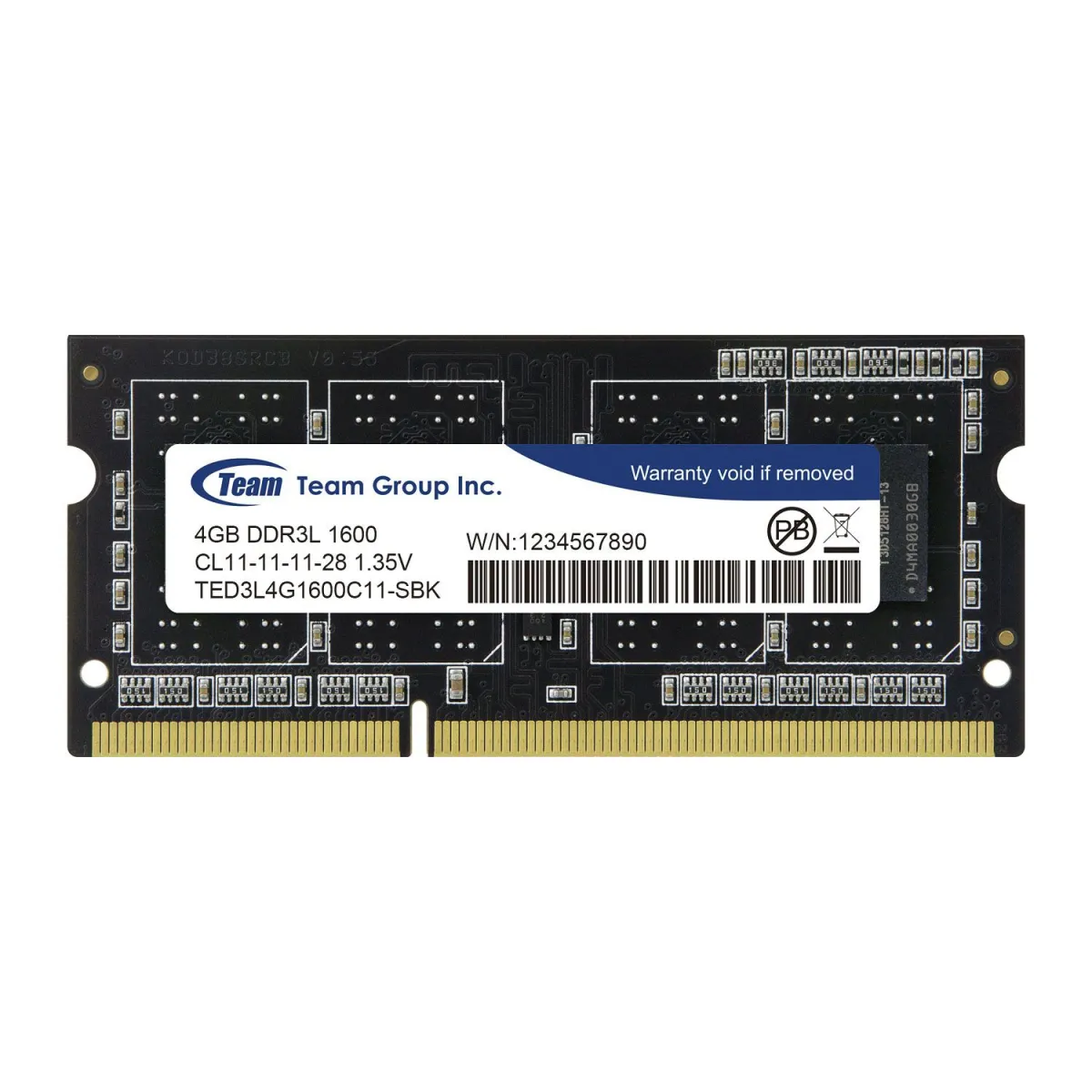 TeamGroup Laptop RAM Value 4GB 1600MHz DDR3L