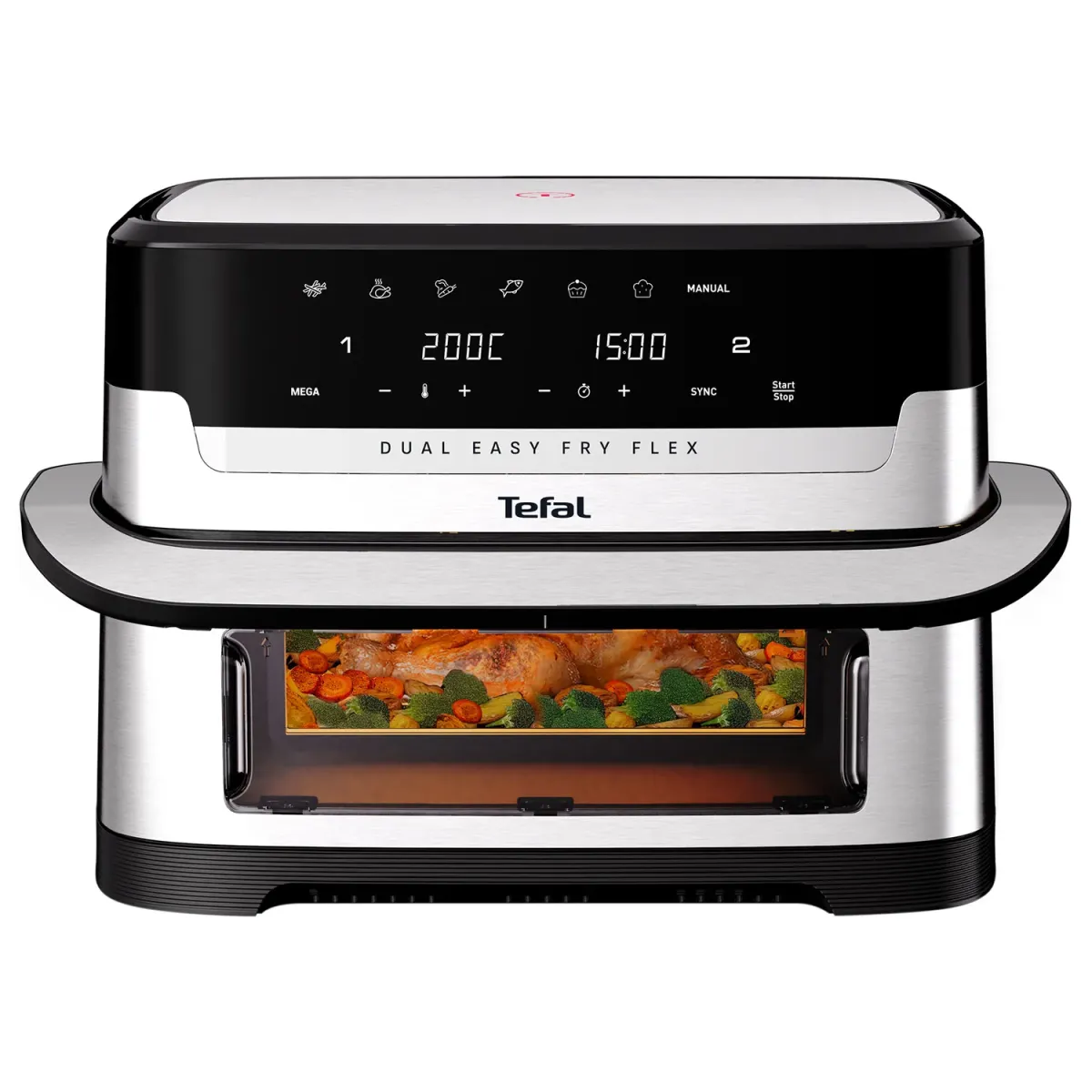 Tefal Φριτέζα Αέρος EY922DE0 Dual Easy Fry Flex