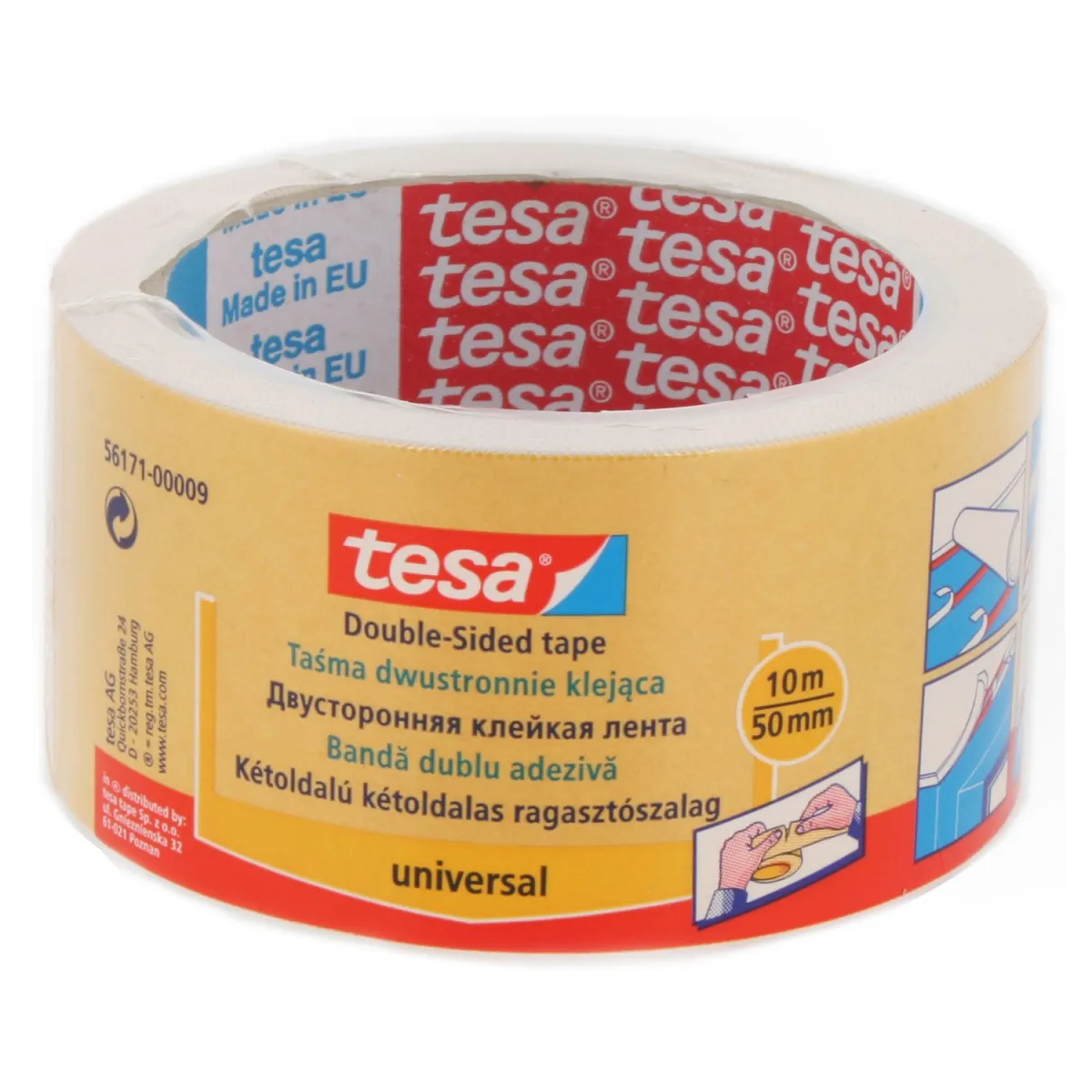 Tesa Κολλητική Ταινία Διπλής Όψης 50mm x 10m