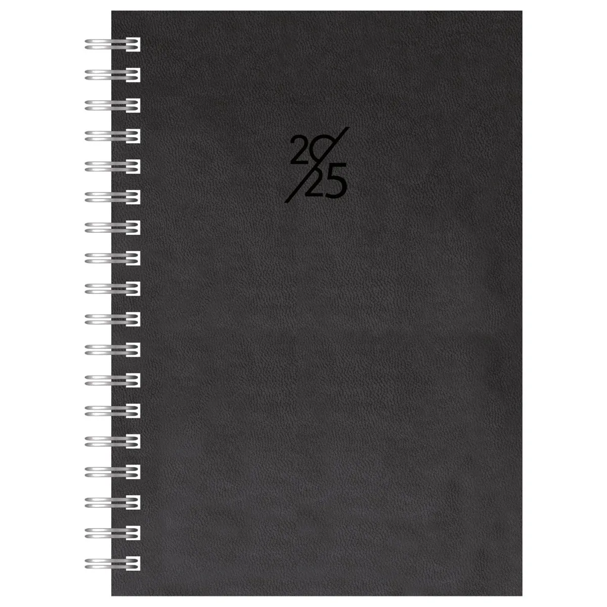 The Writing Fields 2025 Ημερολόγιο Ημερήσιο Σπιράλ 17x25 Πυρογραφικό Μαύρο