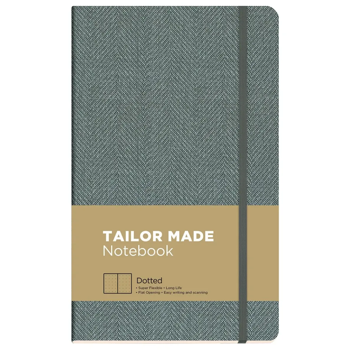 The Writing Fields Σημειωματάριο Tailor Made Dotted 13x21cm Γκρι