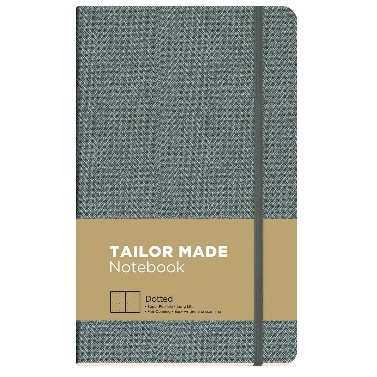 The Writing Fields Σημειωματάριο Tailor Made Dotted 13x21cm Γκρι