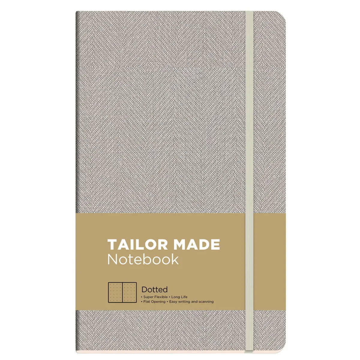 The Writing Fields Σημειωματάριο Tailor Made Dotted 13x21cm Μπεζ