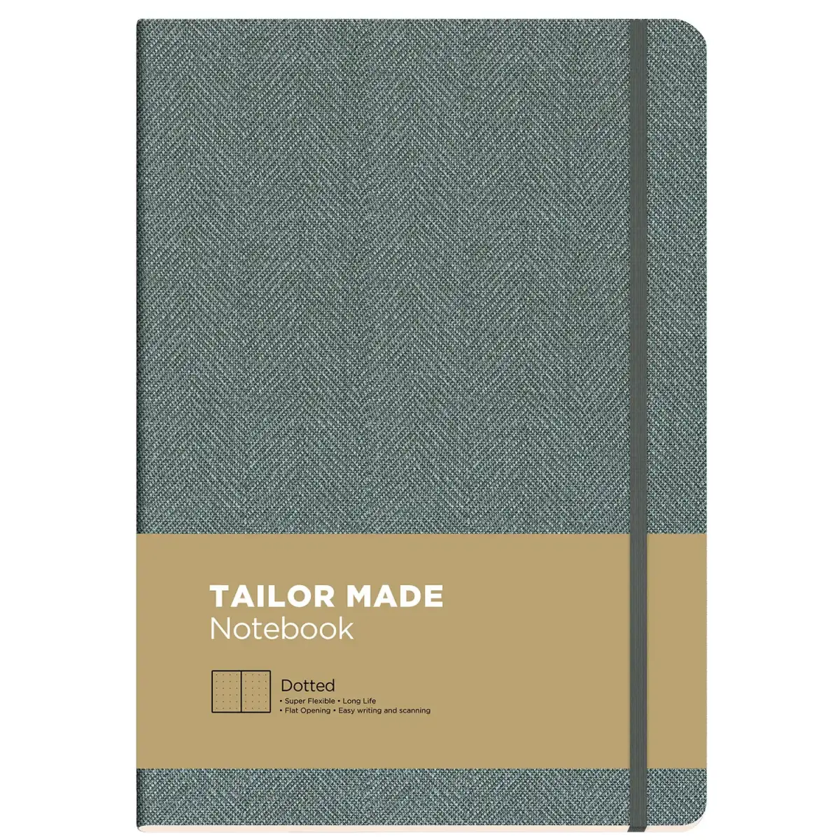 The Writing Fields Σημειωματάριο Tailor Made Dotted 17x24cm Γκρι