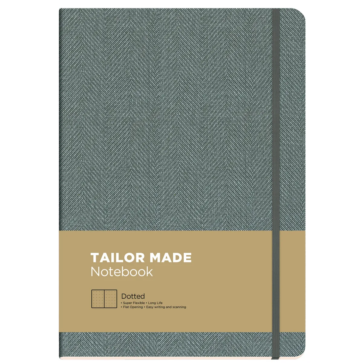 The Writing Fields Σημειωματάριο Tailor Made Dotted 17x24cm Γκρι