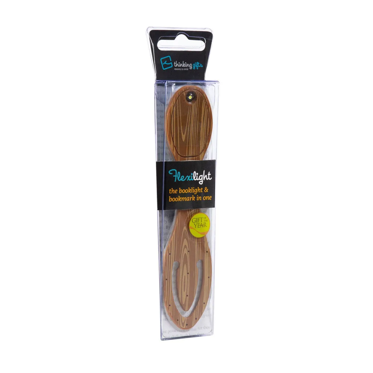 Thinking Gifts Σελιδοδείκτης Flexlight με LED Wood