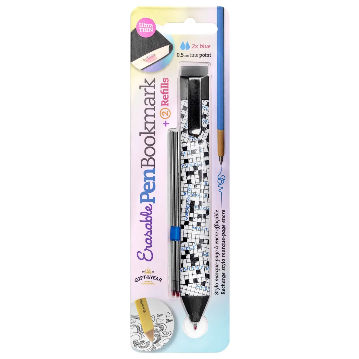 Thinking Gifts Σελιδοδείκτης Στυλό Gel Erasable με Ανταλλακτικό Crosswords