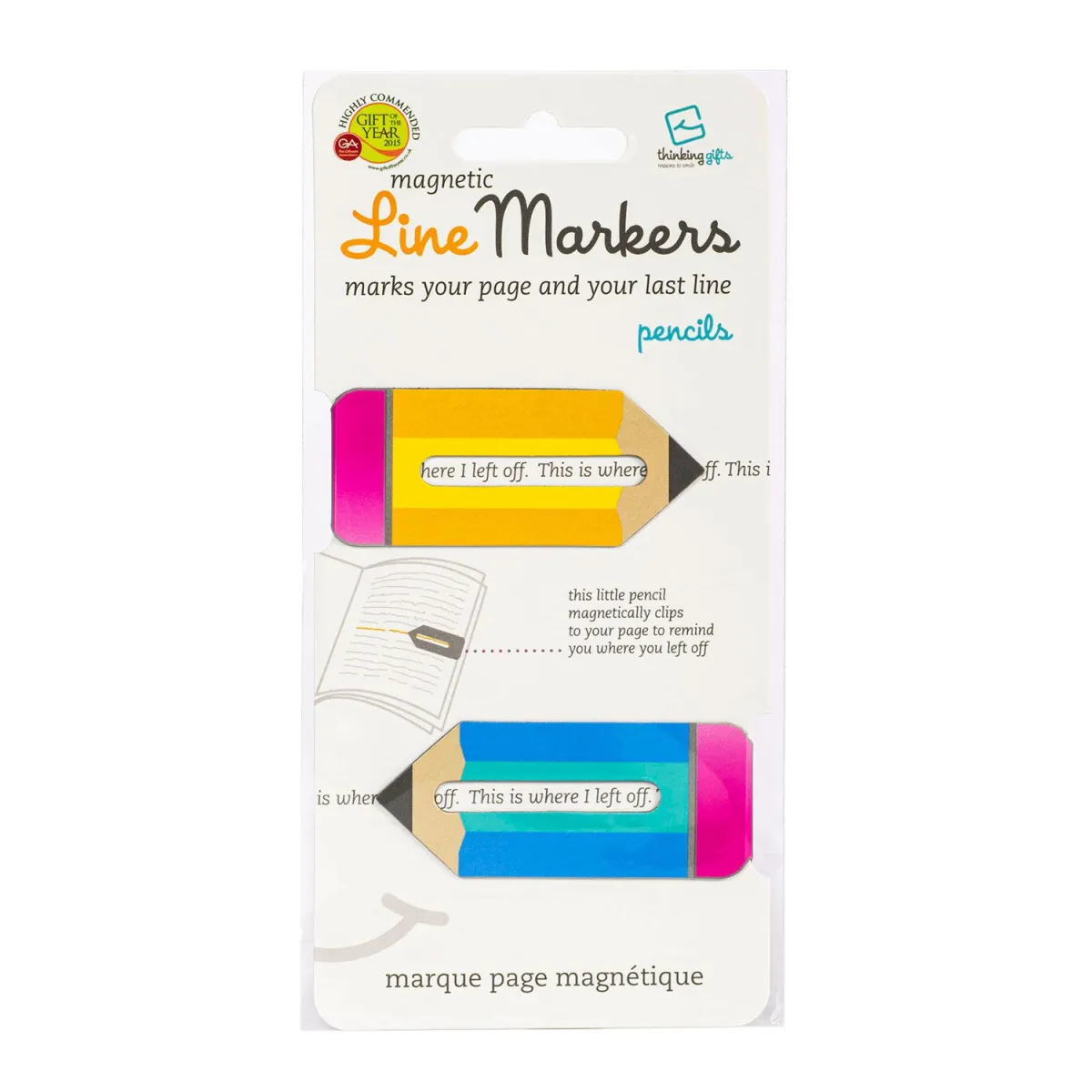 Thinking Gifts Σελιδοδείκτες Μαγνητικοί  Pencils 2τεμ.