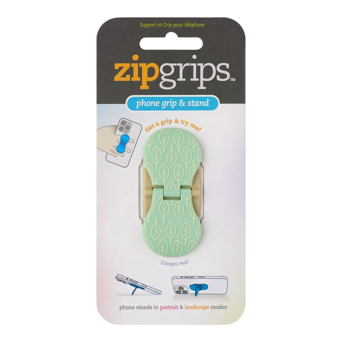 Thinking Gifts Zipgrips Holder Kινητού Green Flowers