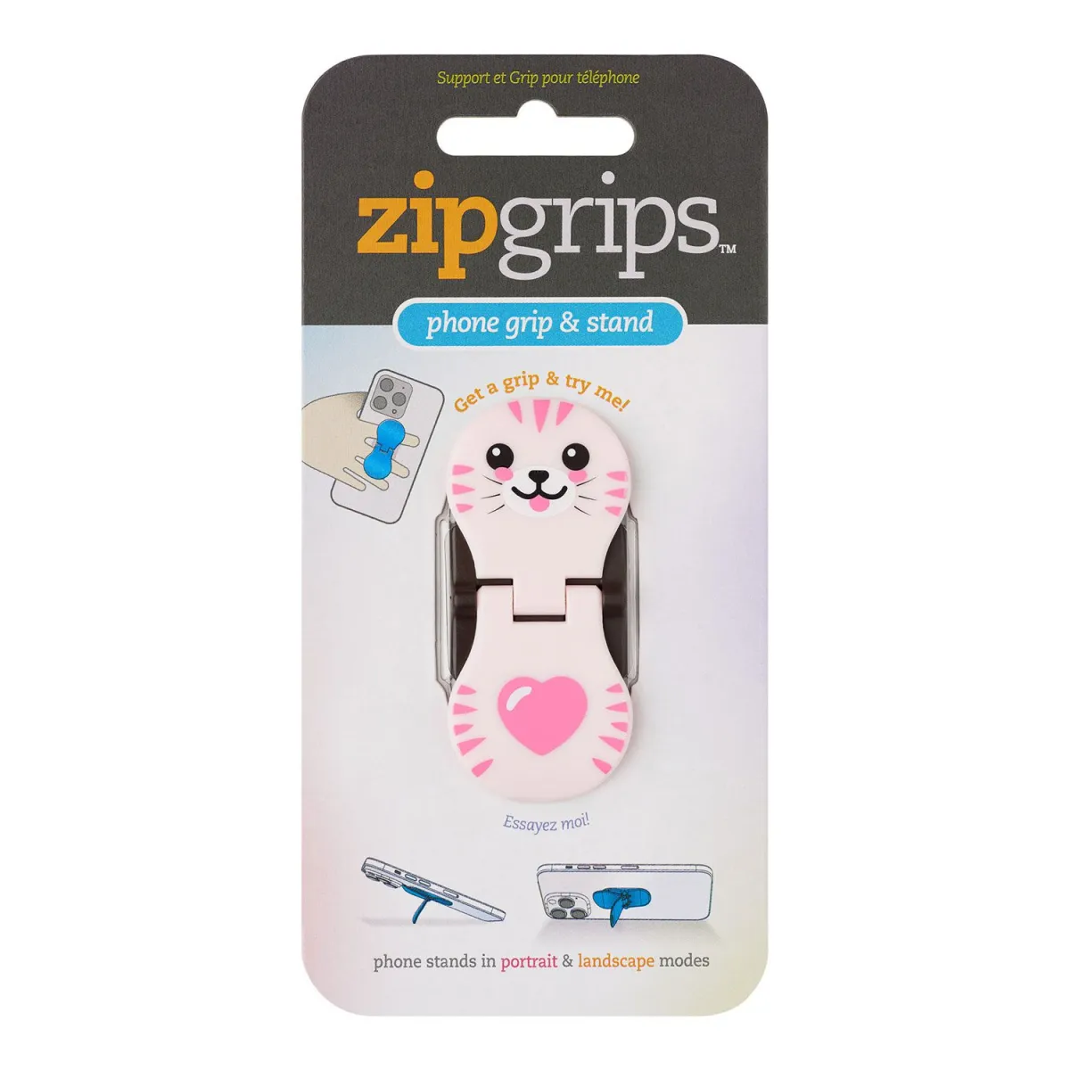Thinking Gifts Zipgrips Holder Kινητού Kitty