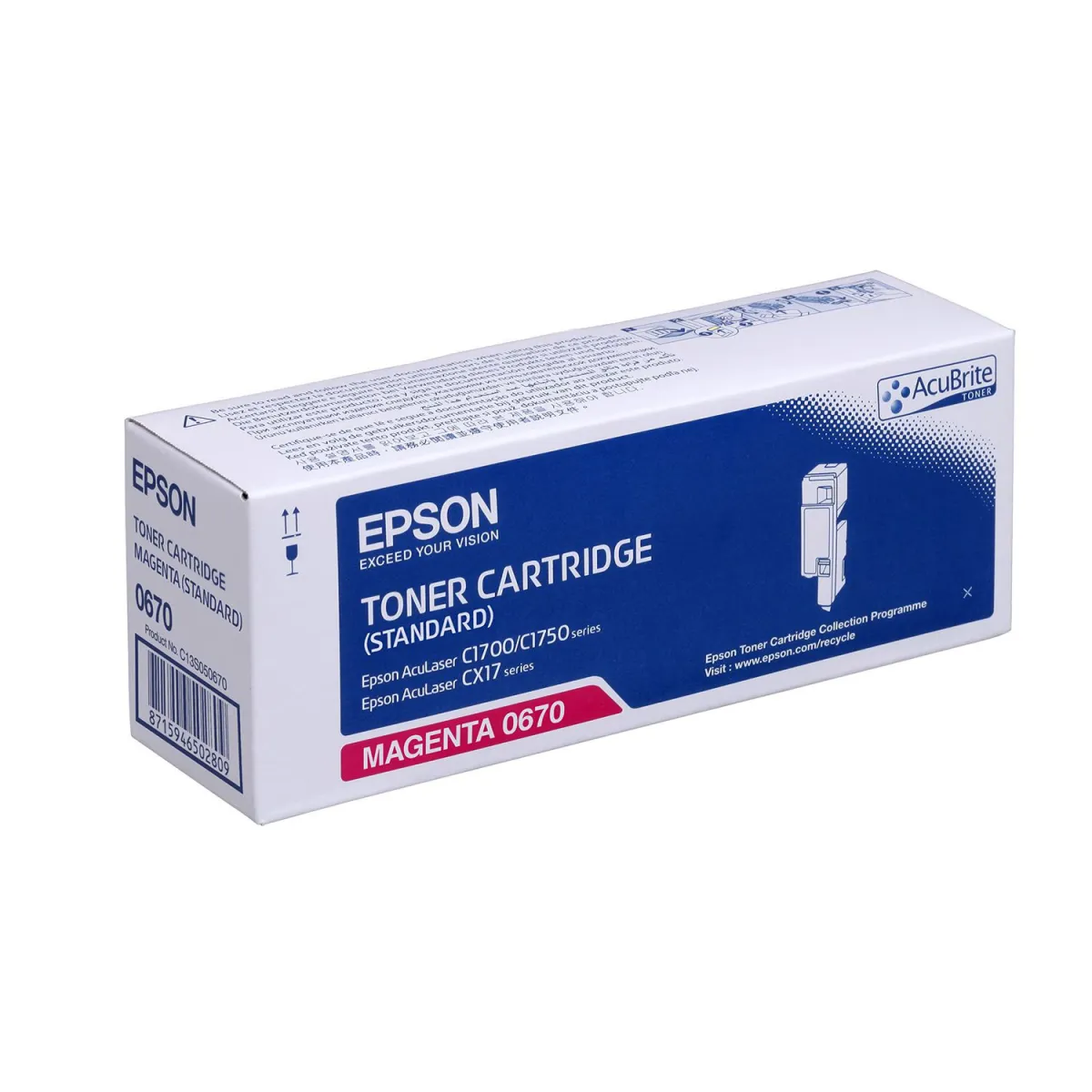 Toner Epson AL-C1700/C1750/CX17 Magenta