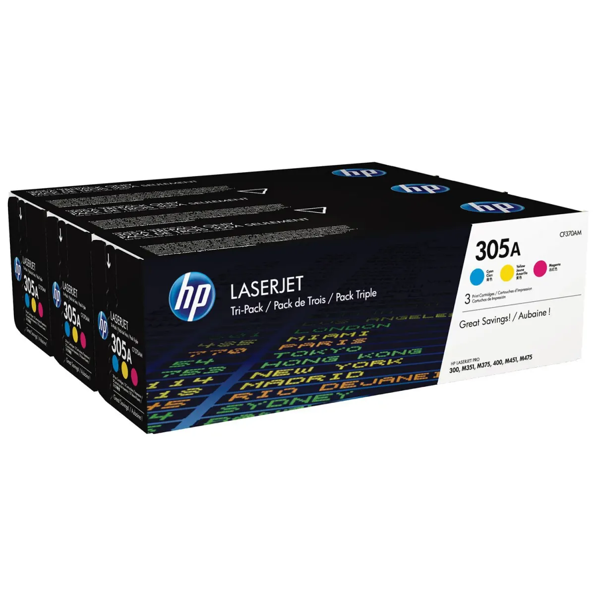 Toner HP 305A (C-M-Y) Multipack