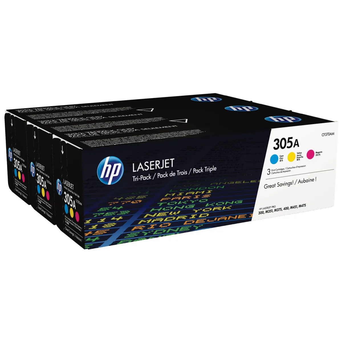 Toner HP 305A (C-M-Y) Multipack