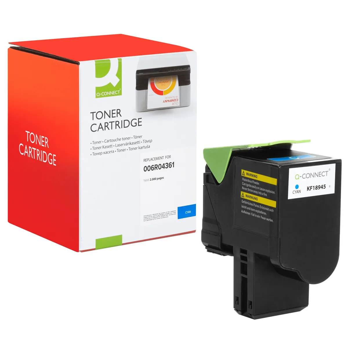 Toner Q-Connect Ανακατασκευασμένο 006R04361 Cyan