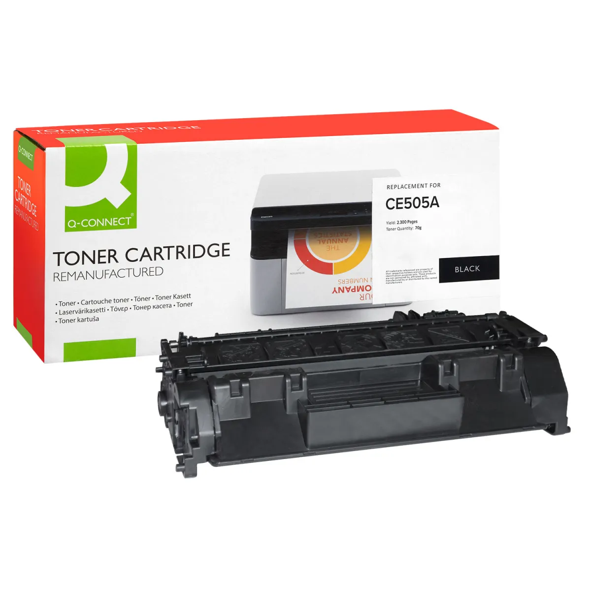 Toner Q-Connect 05A / CE505A Black Ανακαινισμέ
