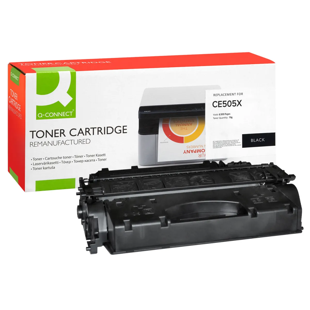 Toner Q-Connect 05X / CE505X Black Ανακαινισμέ