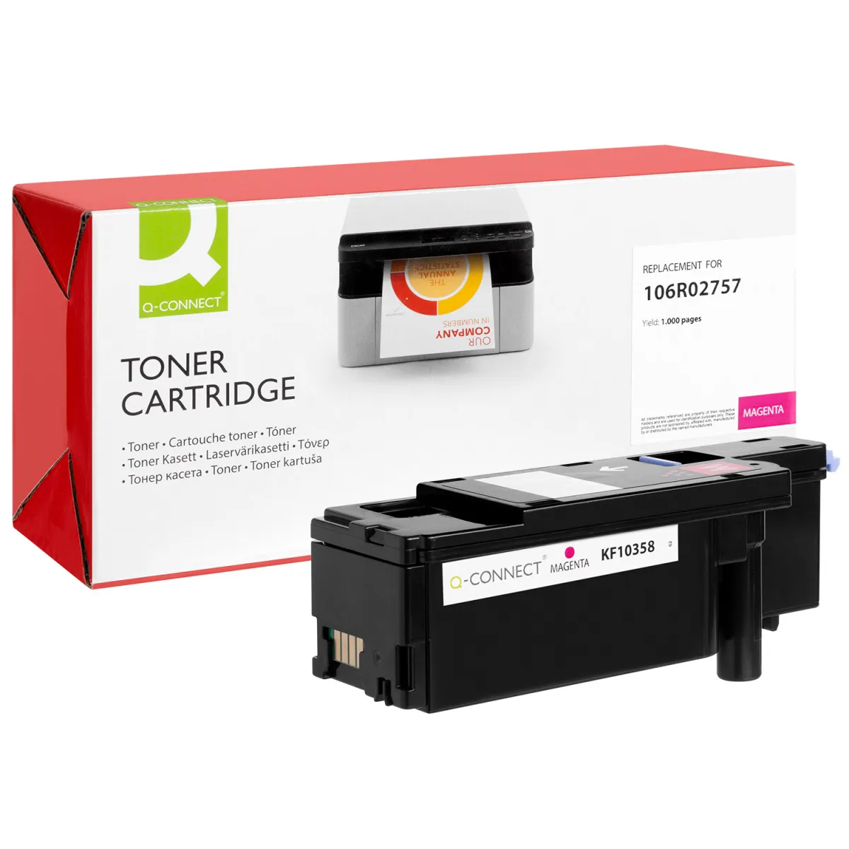 Toner Q-Connect Ανακατασκευασμένο 106R02757 Magenta