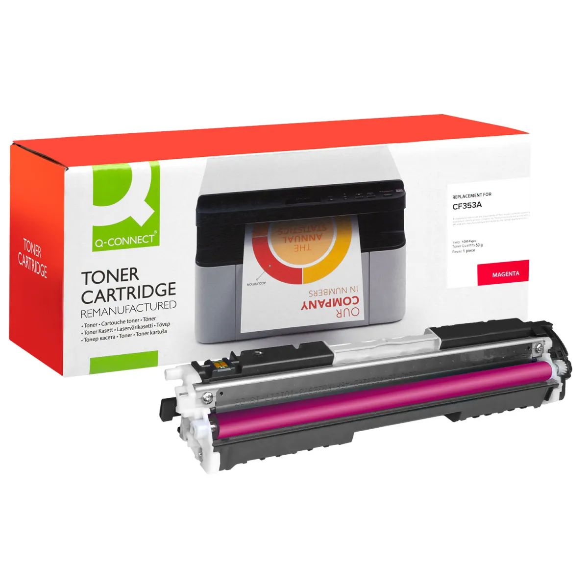 Toner Q-Connect 130A / CF353A Magenta
