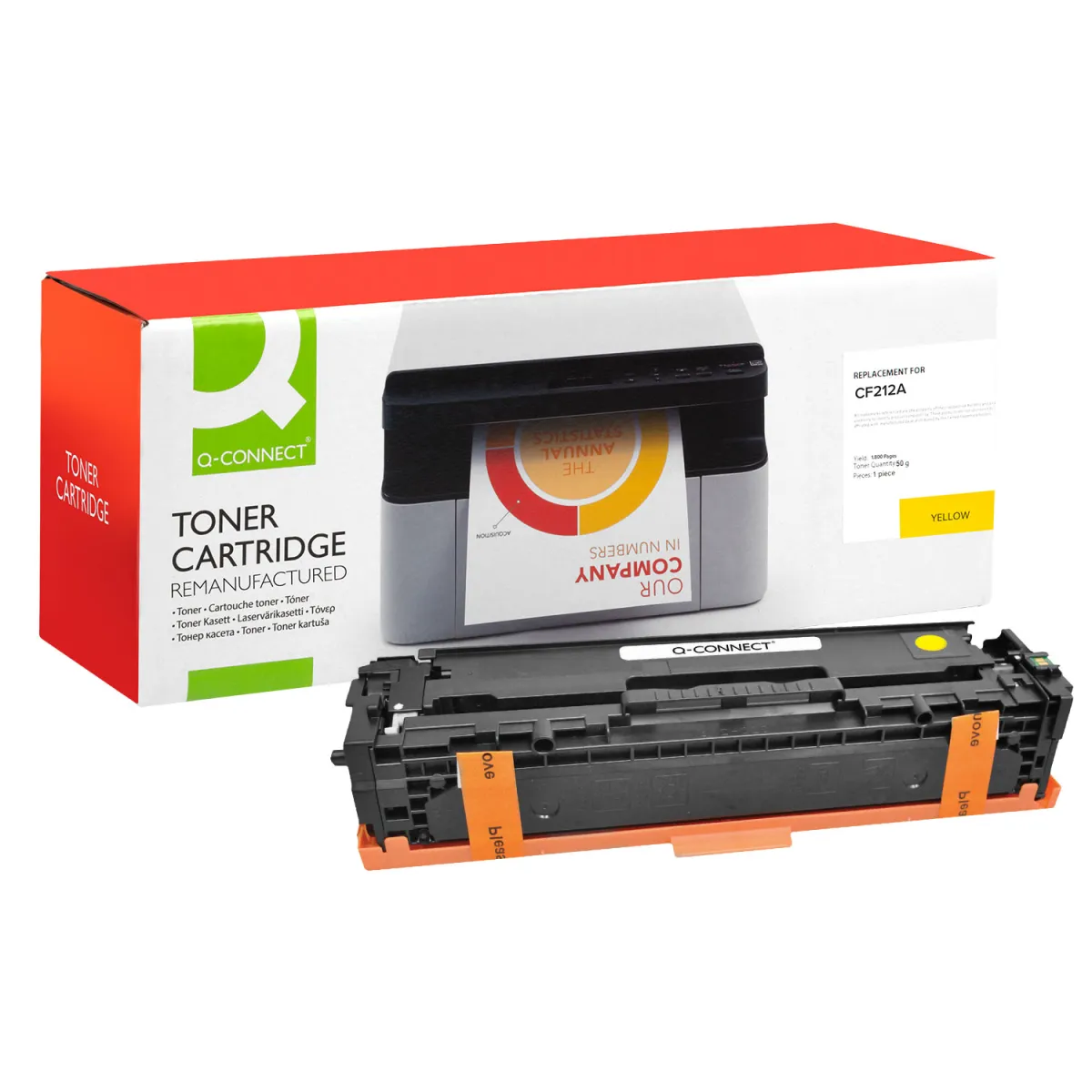 Toner Q-Connect 131A / CF212A Yellow Ανακαινισμ