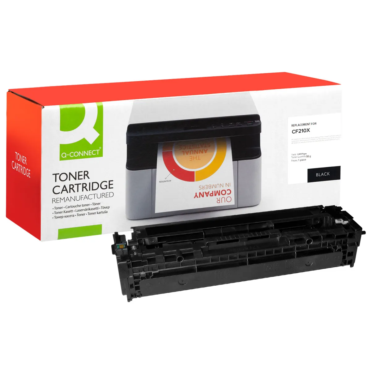 Toner Q-Connect 131X / CF210X Black Ανακαινισμέ