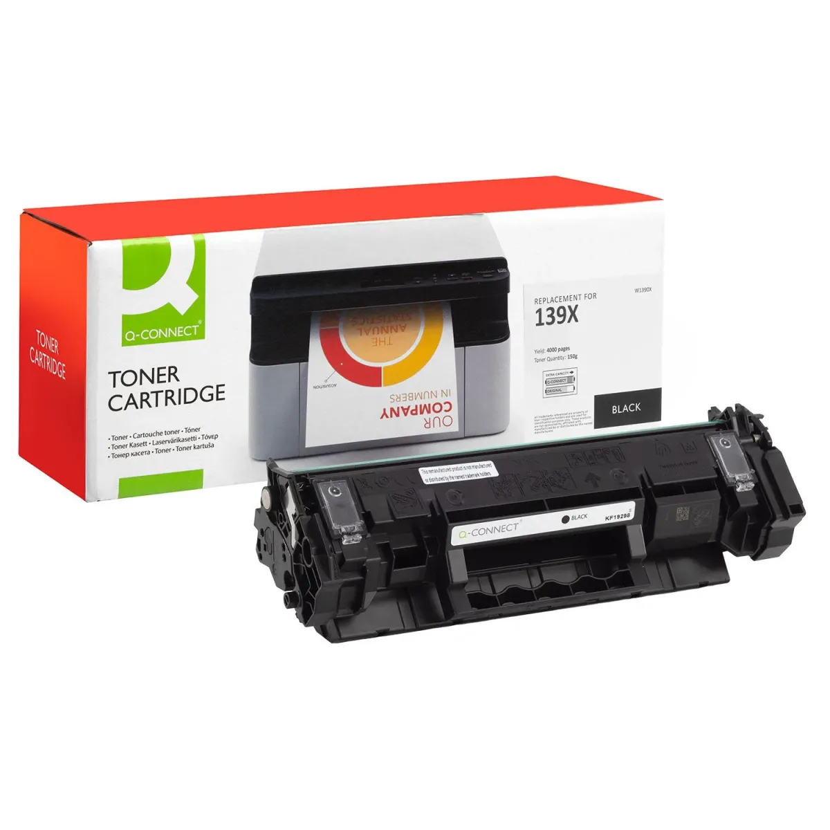 Toner Q-Connect 139X/W1390X Black