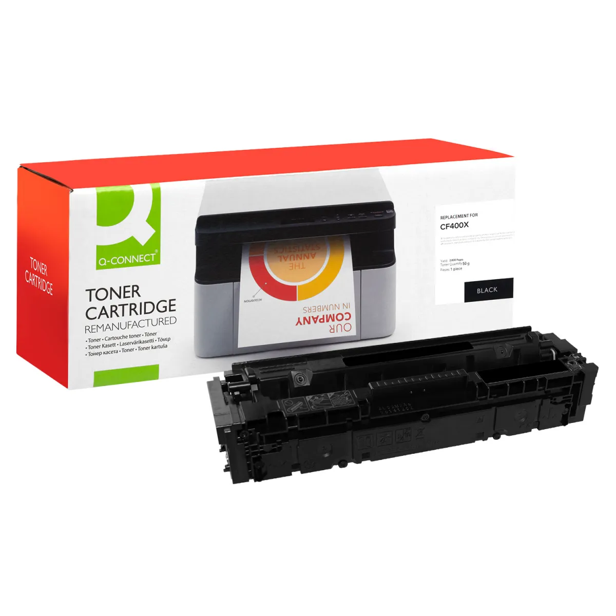 Toner Q-Connect 201X / CF400X Black