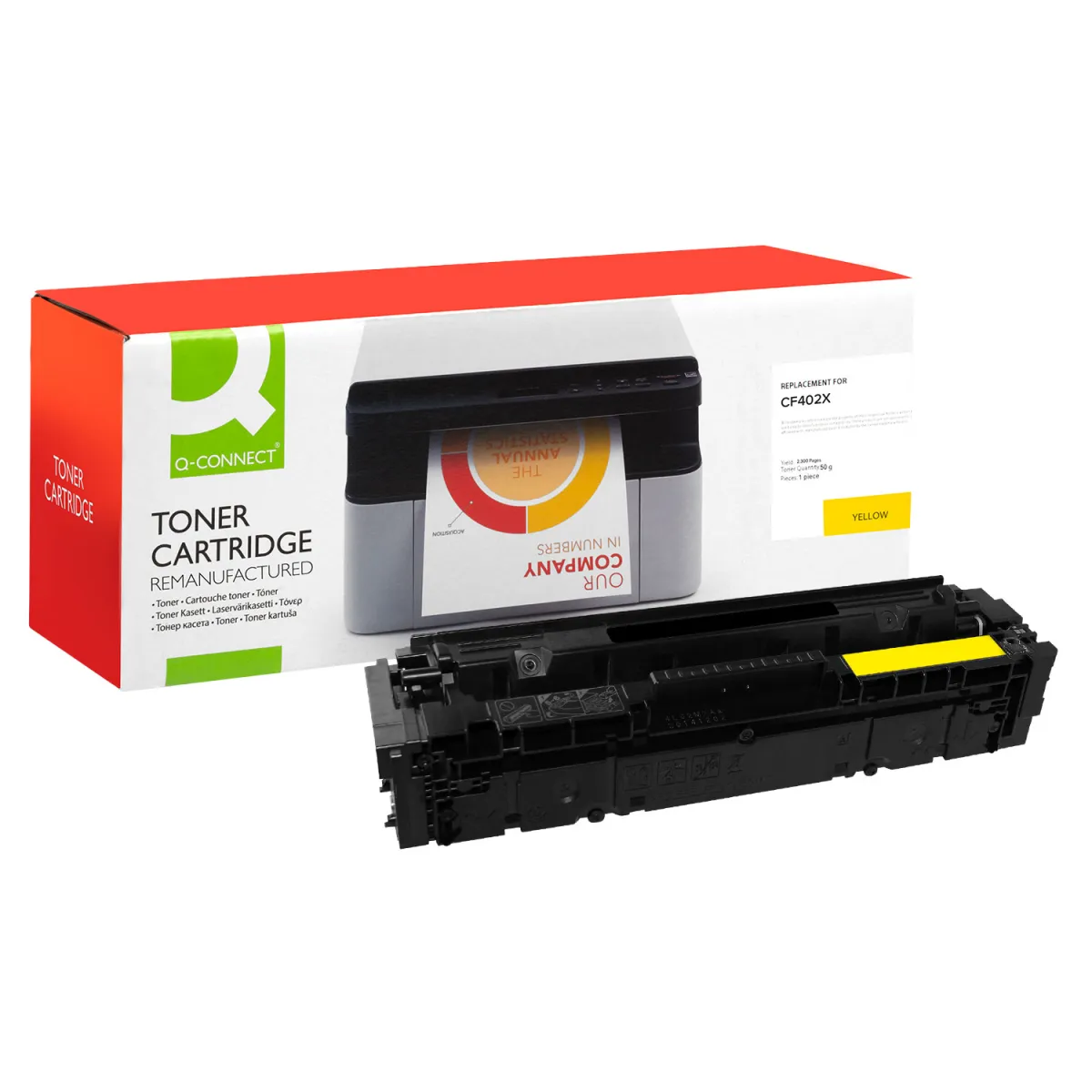 Toner Q-Connect 201X / CF402X Yellow