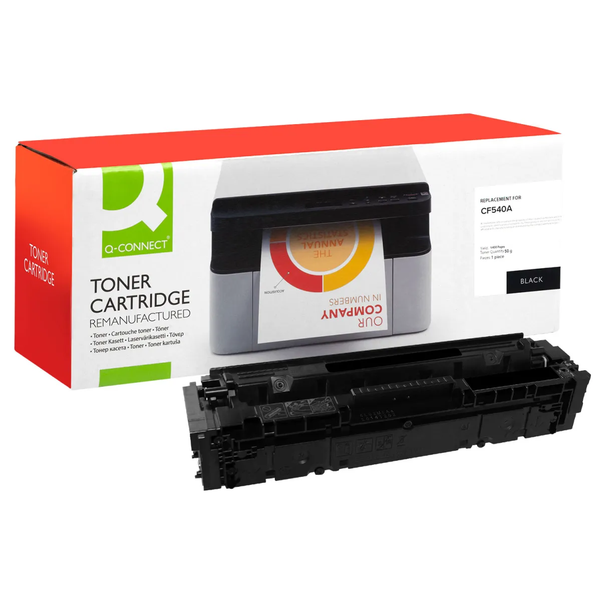 Toner Q-Connect 203A / CF540A Black