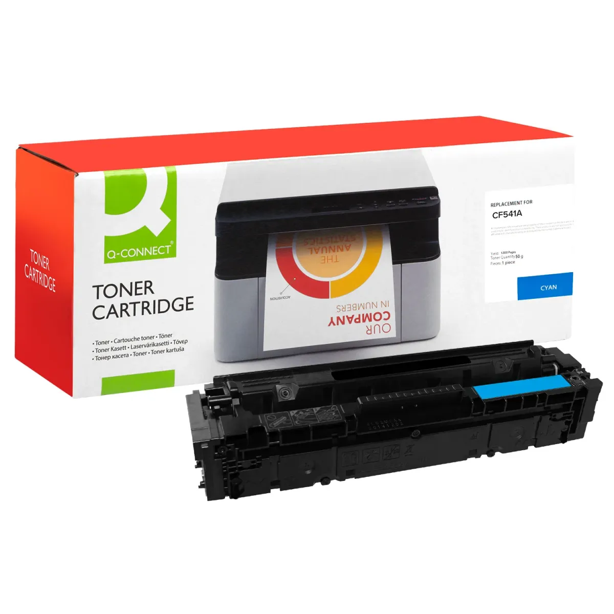 Toner Q-Connect 203A / CF541A Cyan
