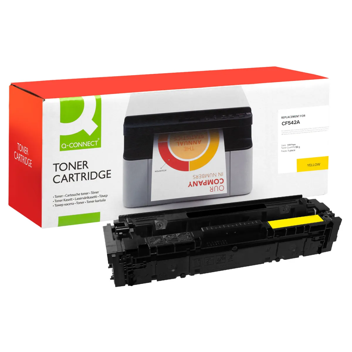 Toner Q-Connect 203A / CF542A Yellow