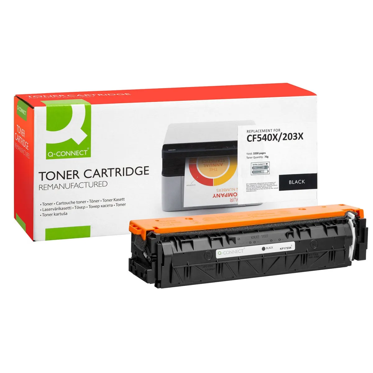 Toner Q-Connect 203X / CF540X Black