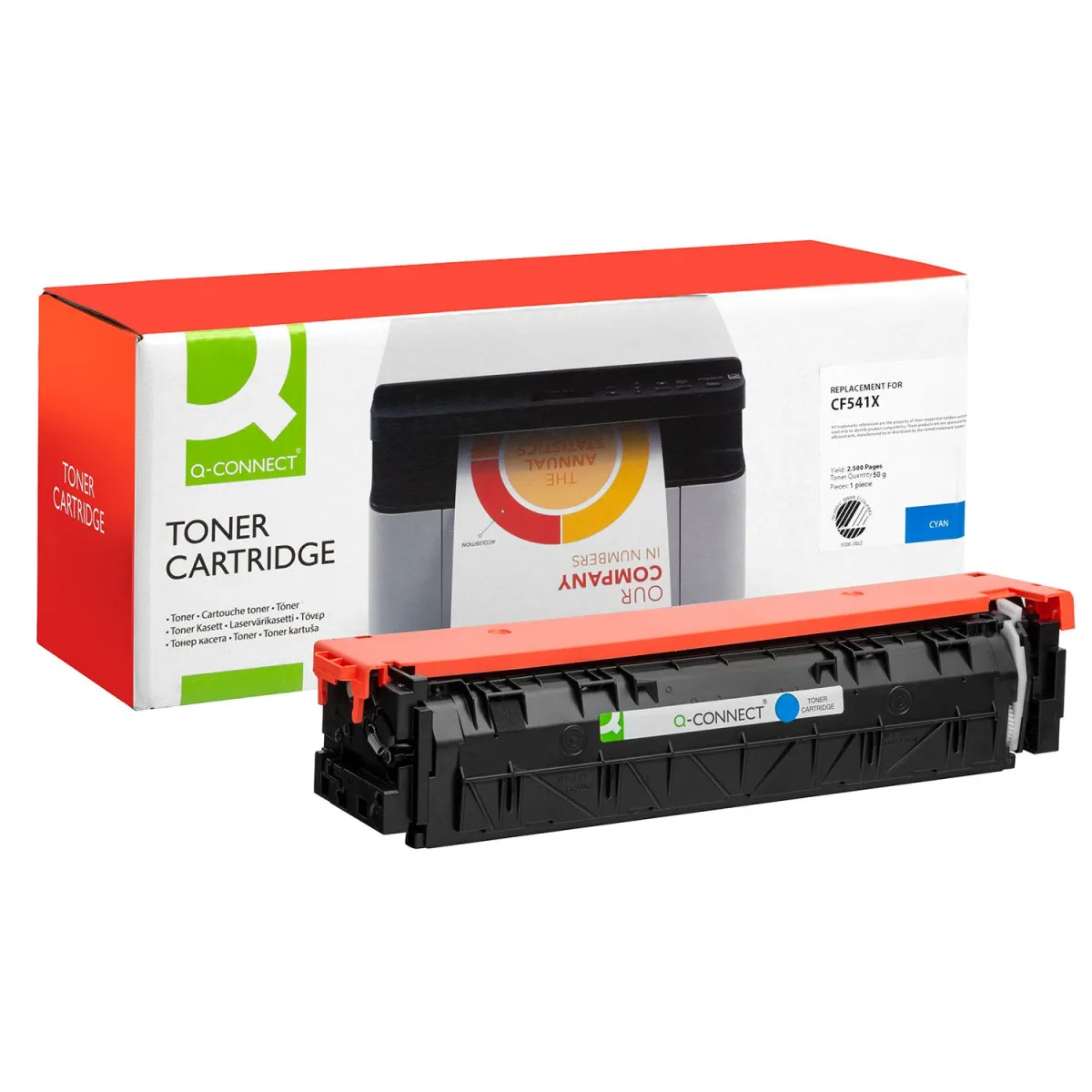 Toner Q-Connect 203X / CF541X Cyan