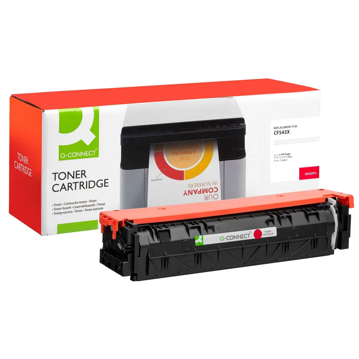 Toner Q-Connect 203X / CF543X Magenta