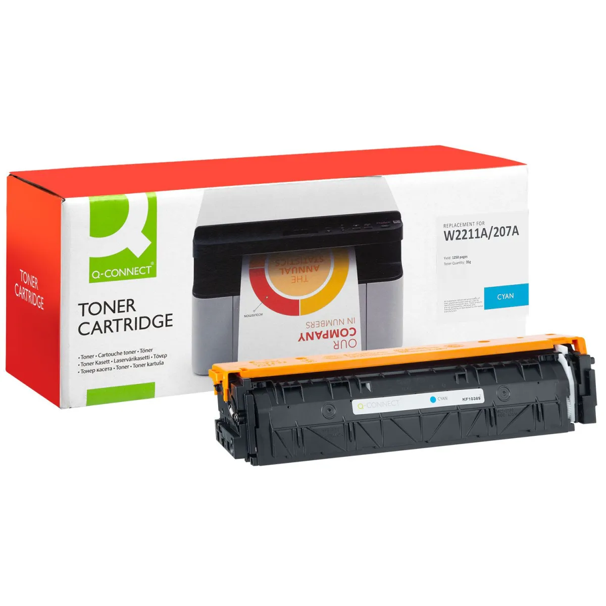 Toner Q-Connect 207A / W2211A Cyan