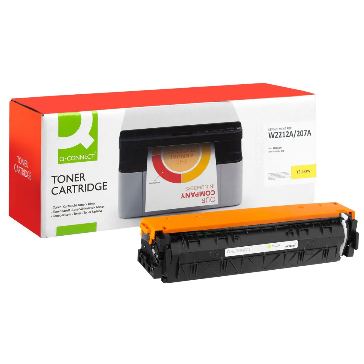 Toner Q-Connect 207A / W2212A Yellow