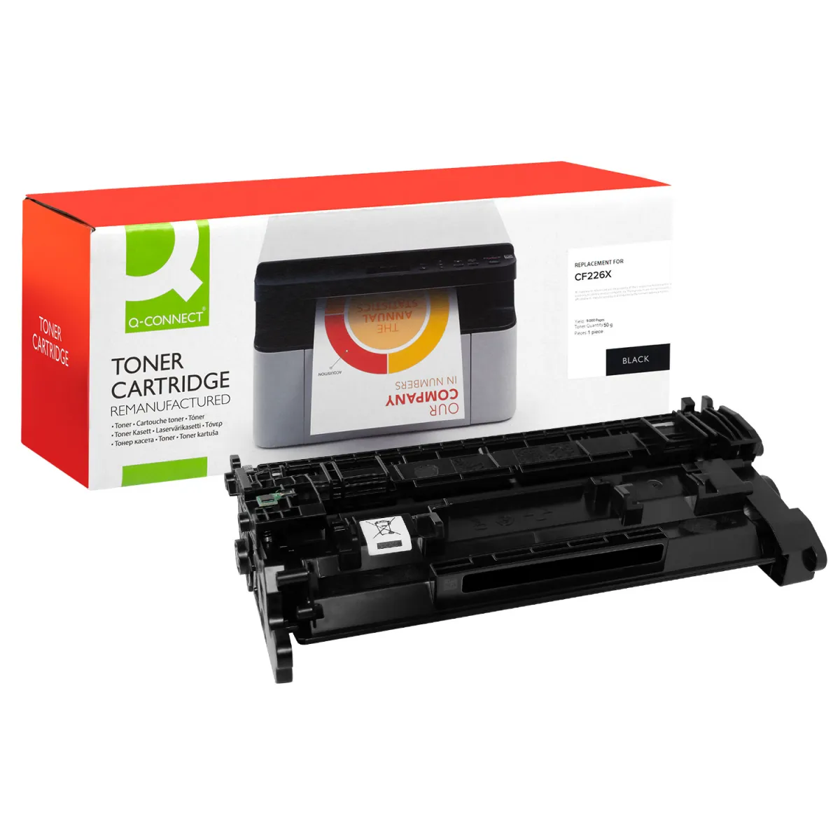 Toner Q-Connect 26X / CF226X Black