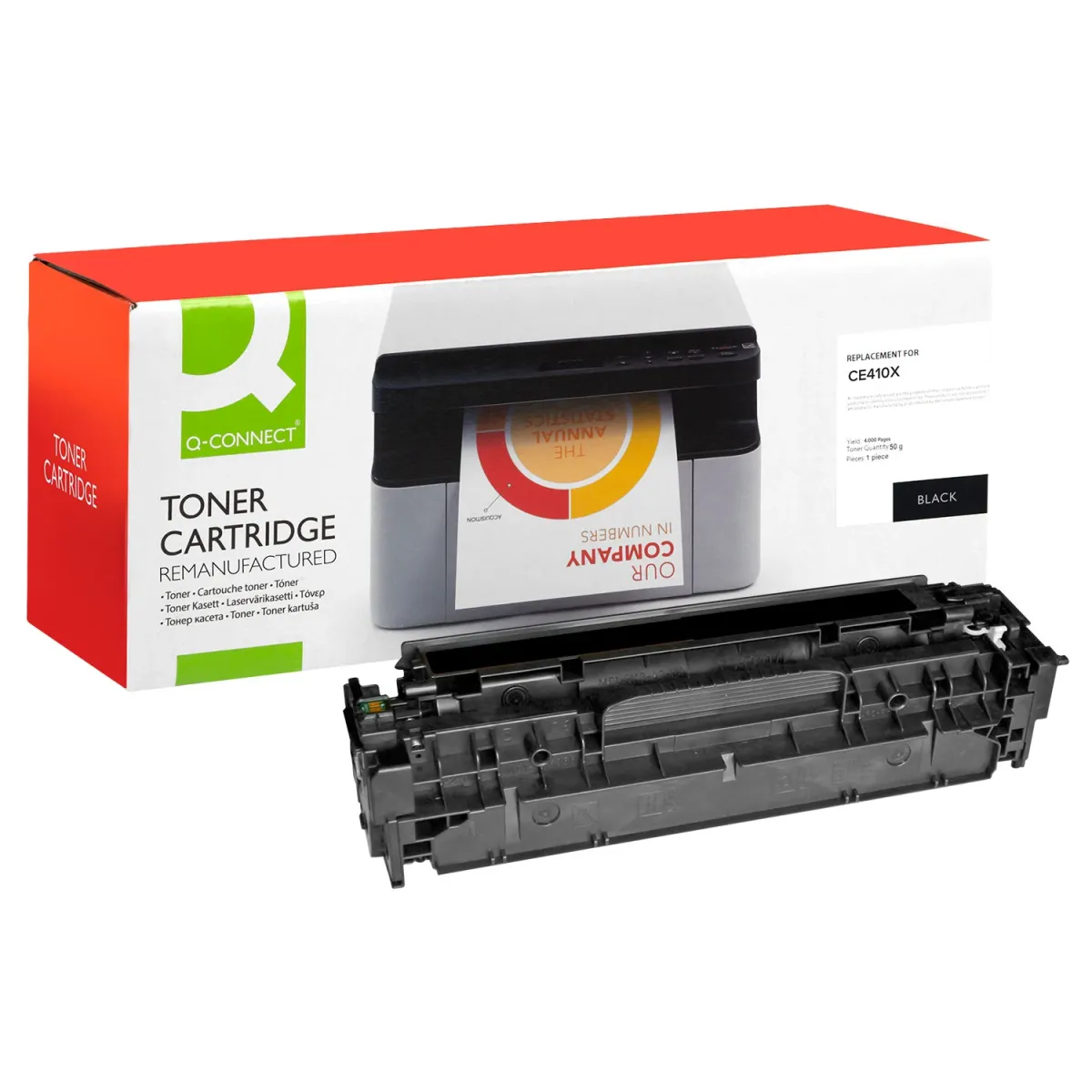 Toner Q-Connect 305X / CE410X Black Ανακαινισμέ