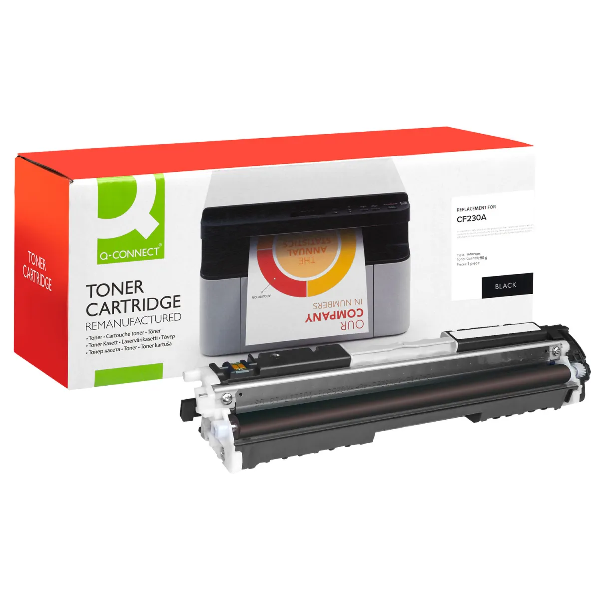 Toner Q-Connect 30A / CF230A Black Ανακαινι