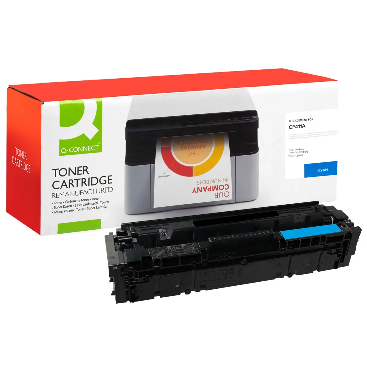 Toner Q-Connect 410A / CF411A Cyan