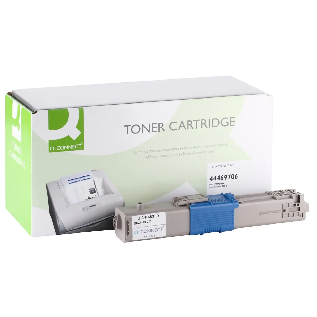 Toner Q-Connect Ανακατασκευασμένο 44469706 Cyan