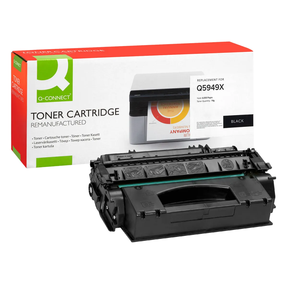 Toner Q-Connect 49X / Q5949X Black Ανακαινισμέ