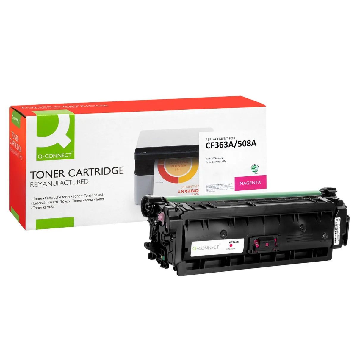 Toner Q-Connect 508A / CF363A Magenta